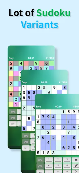 Sudoku offline (Судоку оффлайн) МОД/Взлом [Бесконечные деньги, Монеты и Мега MOD] Screenshot 2