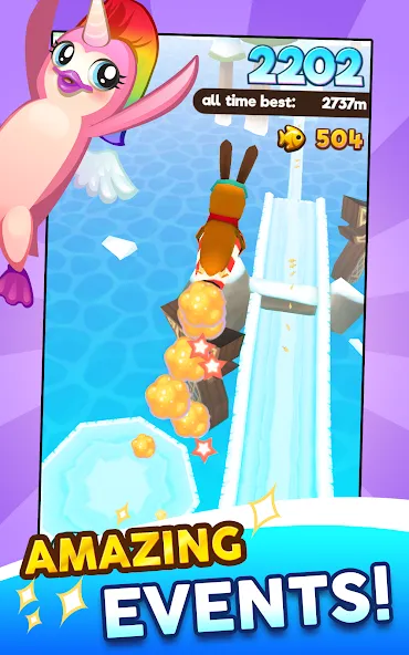 Super Penguins (упер Пингвины) МОД/Взлом [Много денег, Монет и Все открыто] Screenshot 5