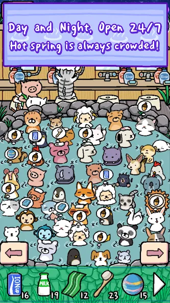 Animal Hot Springs МОД/Взлом [Деньги, Монеты и Меню MOD] Screenshot 3
