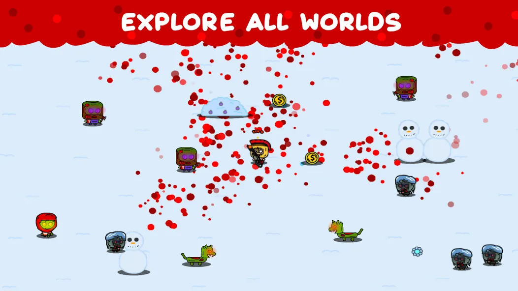Zombie Loop - Shooter survival (Зомби Луп) МОД/Взлом [Много денег, Монет и Все открыто] Screenshot 2
