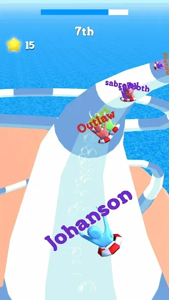 Waterpark Super Slide (Ватерпарк Супер Слайд) МОД/Взлом [Деньги, Монеты и Меню MOD] Screenshot 2
