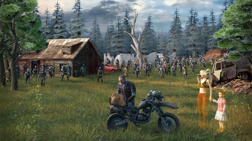Dawn of Zombies: Survival Game (Доун оф Зомбис) МОД/Взлом [Бесконечные деньги, Монеты и Мега MOD] Screenshot 1