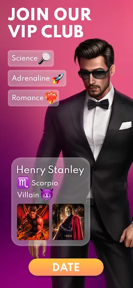 Love Sparks: Dating Sim (Лав Спаркс) МОД/Взлом [Меню, Бесконечные монеты и Открытые уровни] Screenshot 1
