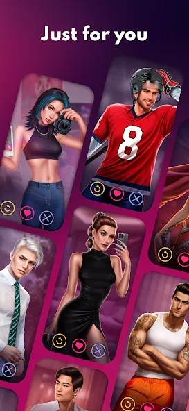 Love Sparks: Dating Sim (Лав Спаркс) МОД/Взлом [Меню, Бесконечные монеты и Открытые уровни] Screenshot 5
