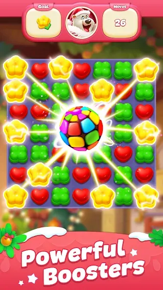 Sweet Candy Match: Puzzle Game (Свит Кэнди Матч) МОД/Взлом [Все открыто, Дополнительные деньги и Меню MOD] Screenshot 2