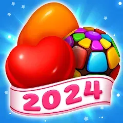 Скачать Взломанная Sweet Candy Match: Puzzle Game (Много жизней и ходов) на Андроид бесплатно