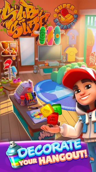 Subway Surfers Blast (Сабвей Серферс Бласт) МОД/Взлом [Все открыто, Дополнительные деньги и Меню MOD] Screenshot 1