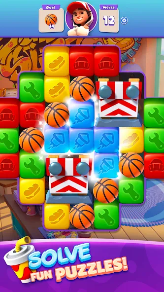 Subway Surfers Blast (Сабвей Серферс Бласт) МОД/Взлом [Все открыто, Дополнительные деньги и Меню MOD] Screenshot 4