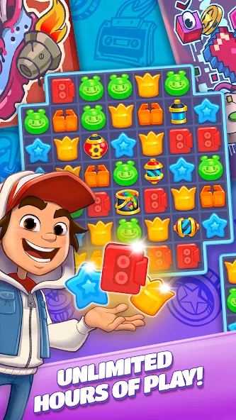 Subway Surfers Match (Сабвей Серферс Матч) МОД/Взлом [Деньги, Монеты и Меню MOD] Screenshot 5