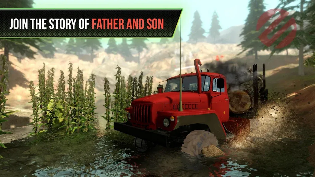 Truck Simulator OffRoad 4 МОД/Взлом [Меню, Бесконечные монеты и Открытые уровни] Screenshot 1