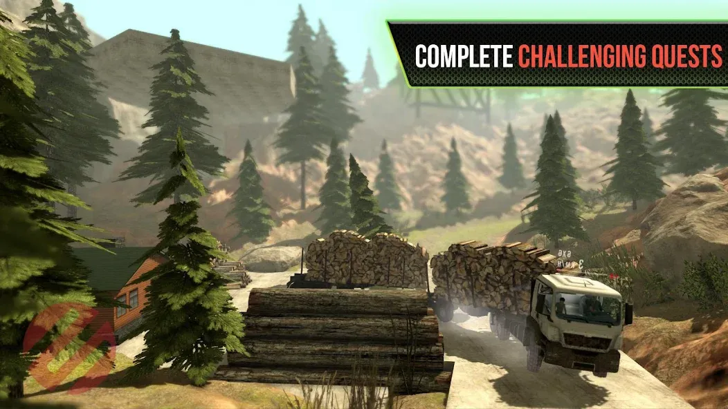 Truck Simulator OffRoad 4 МОД/Взлом [Меню, Бесконечные монеты и Открытые уровни] Screenshot 4