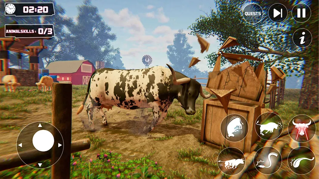 Scary Cow Simulator Rampage (Скари) МОД/Взлом [Меню, Бесконечные монеты и Открытые уровни] Screenshot 2