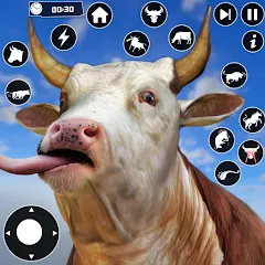 Скачать Scary Cow Simulator Rampage Взлом (Бессмертие) на Андроид