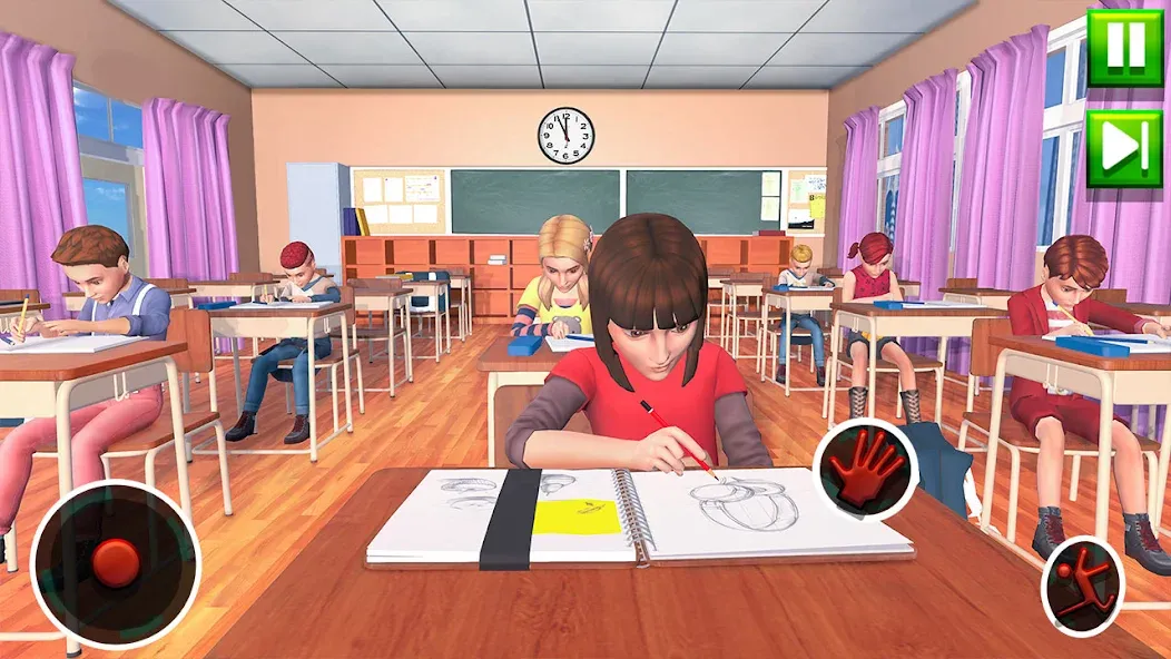 High School Teacher Sim Games МОД/Взлом [Много монет, Открытые уровни и Мега MOD] Screenshot 1