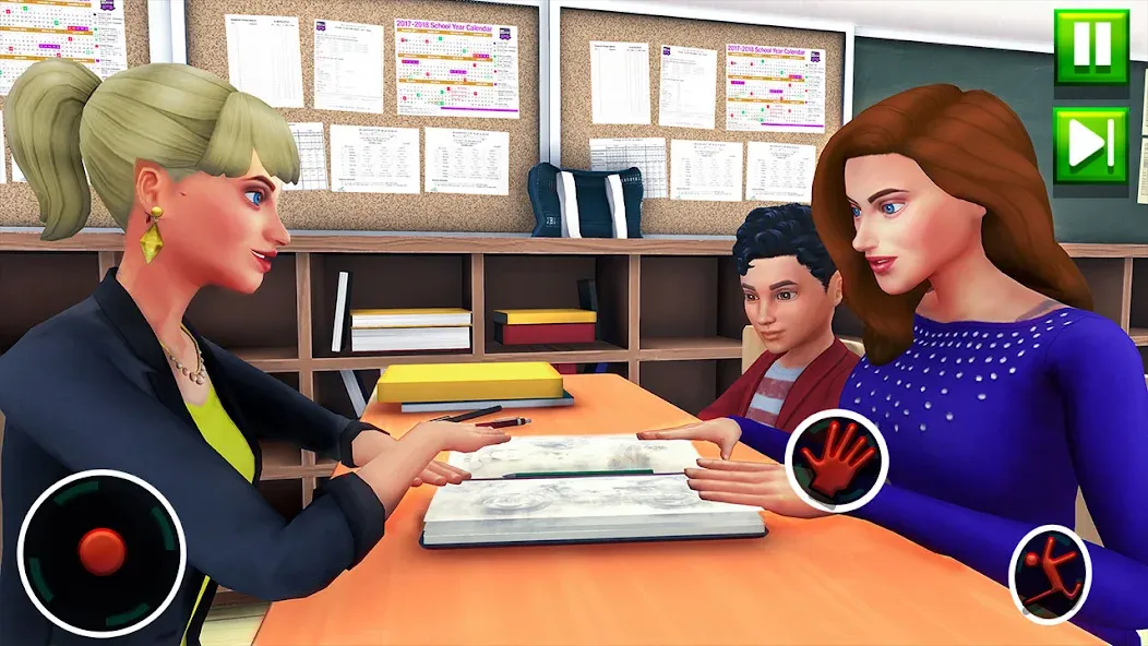 High School Teacher Sim Games МОД/Взлом [Много монет, Открытые уровни и Мега MOD] Screenshot 3