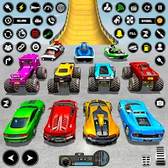 Скачать Взломанную Crazy Ramp Car Stunt Master 3D на Андроид (Много денег)