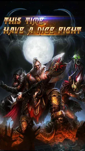 Dark God of War：Idle AFK RPG МОД/Взлом [Меню, Бесконечные монеты и Открытые уровни] Screenshot 1