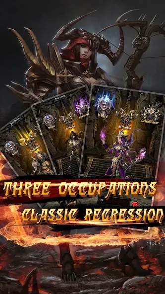 Dark God of War：Idle AFK RPG МОД/Взлом [Меню, Бесконечные монеты и Открытые уровни] Screenshot 2