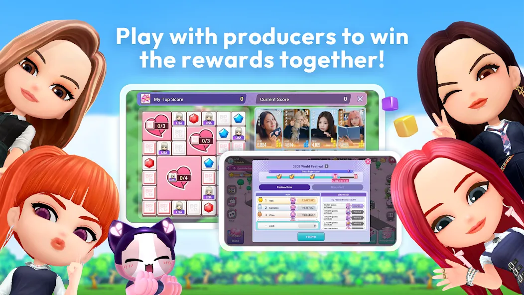 BLACKPINK THE GAME (БЛЭКПИНК ЗЕ ГЕЙМ) МОД/Взлом [Много денег, Монет и Все открыто] Screenshot 1
