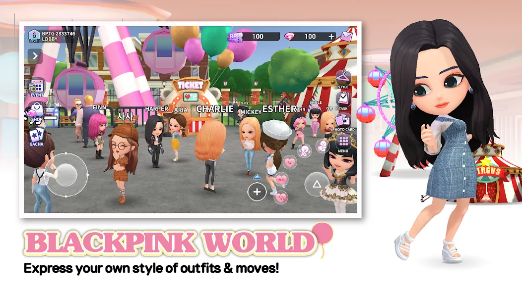 BLACKPINK THE GAME (БЛЭКПИНК ЗЕ ГЕЙМ) МОД/Взлом [Много денег, Монет и Все открыто] Screenshot 5