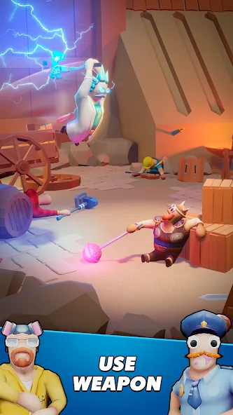 Gang Battle Party: Animals 3D МОД/Взлом [Меню, Бесконечные монеты и Открытые уровни] Screenshot 2