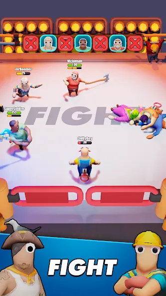 Gang Battle Party: Animals 3D МОД/Взлом [Меню, Бесконечные монеты и Открытые уровни] Screenshot 4