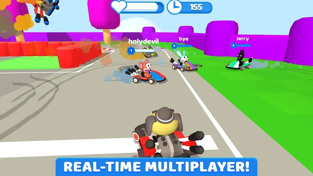 SmashKarts.io МОД/Взлом [Меню, Бесконечные монеты и Открытые уровни] Screenshot 1