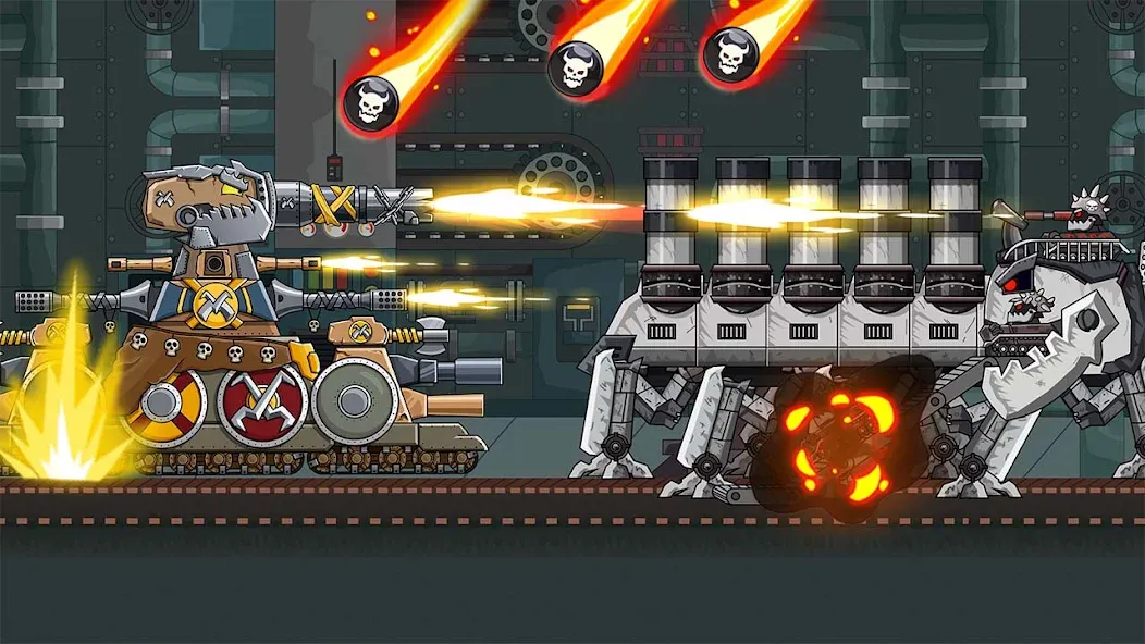 Tank Arena Steel Battle (Танковая Арена Стальное Сражение) МОД/Взлом [Много денег, Монет и Все открыто] Screenshot 1