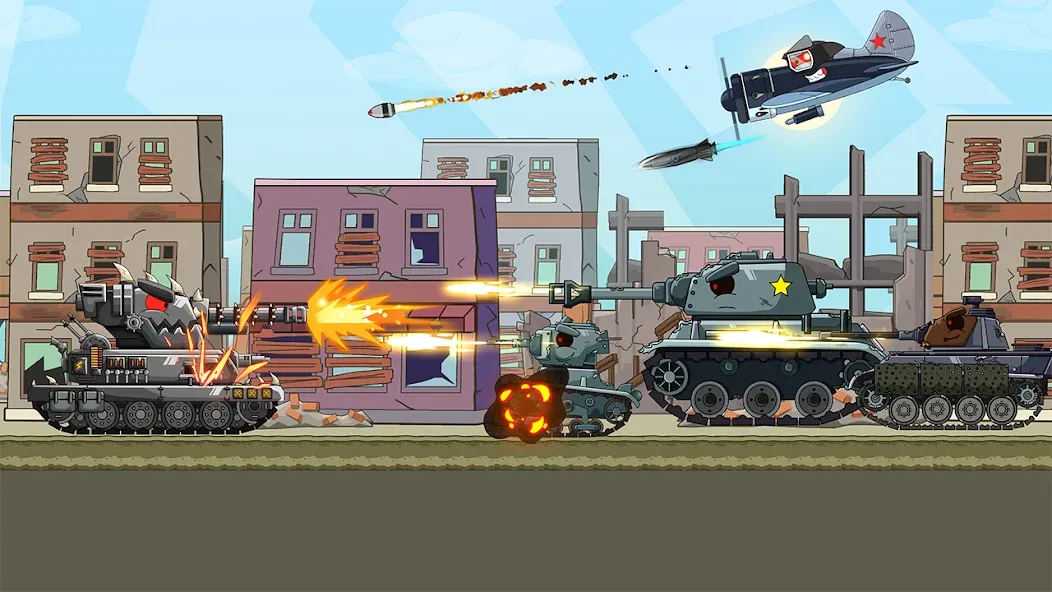 Tank Arena Steel Battle (Танковая Арена Стальное Сражение) МОД/Взлом [Много денег, Монет и Все открыто] Screenshot 3