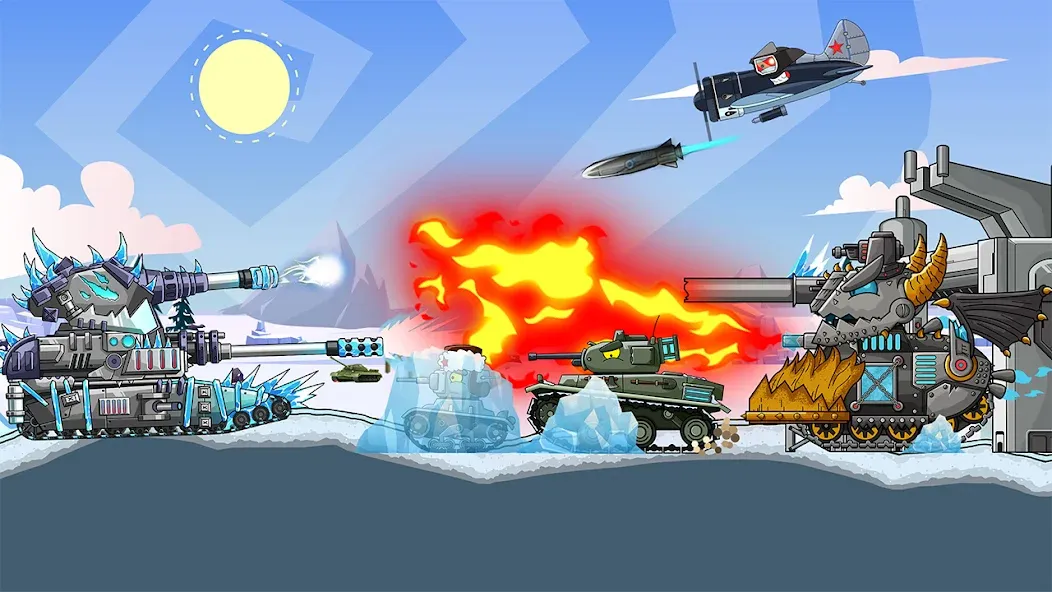 Tank Arena Steel Battle (Танковая Арена Стальное Сражение) МОД/Взлом [Много денег, Монет и Все открыто] Screenshot 5