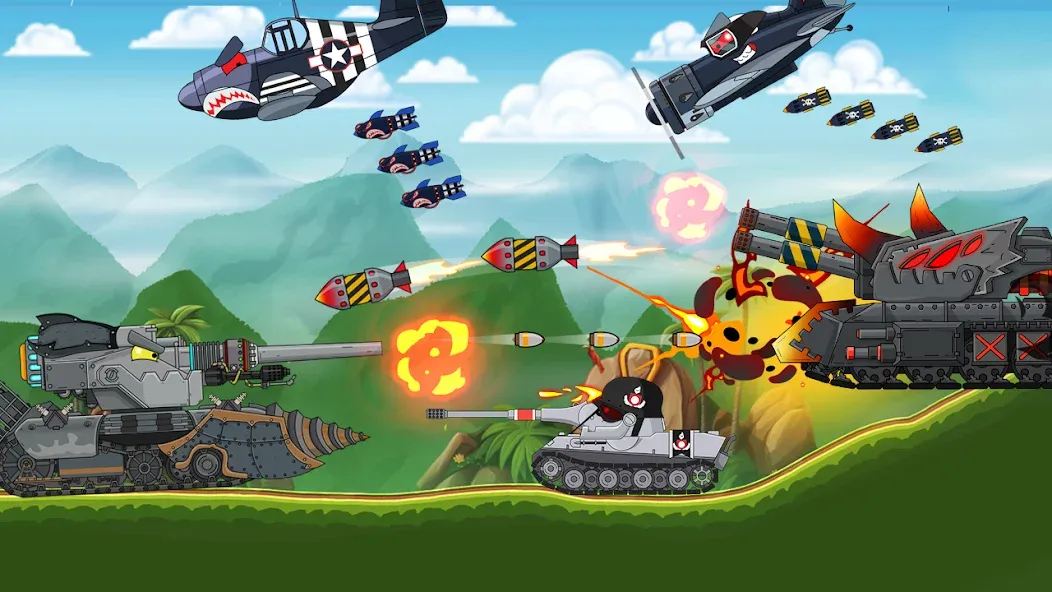 Tank Combat: War Battle (Танковый бой) МОД/Взлом [Бесконечные деньги, Монеты и Мега MOD] Screenshot 4