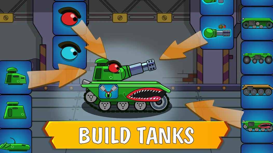 TankCraft – War Tank Battles (ТанкКрафт) МОД/Взлом [Меню, Бесконечные монеты и Открытые уровни] Screenshot 1