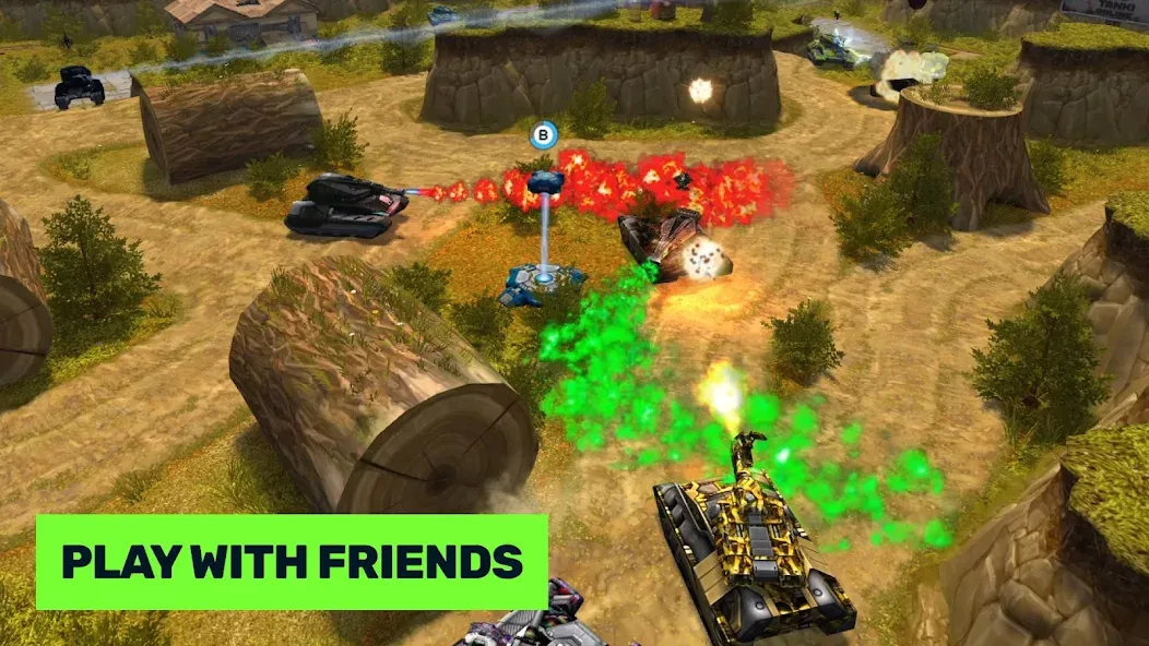 Tanki Online МОД/Взлом [Меню, Бесконечные монеты и Открытые уровни] Screenshot 3