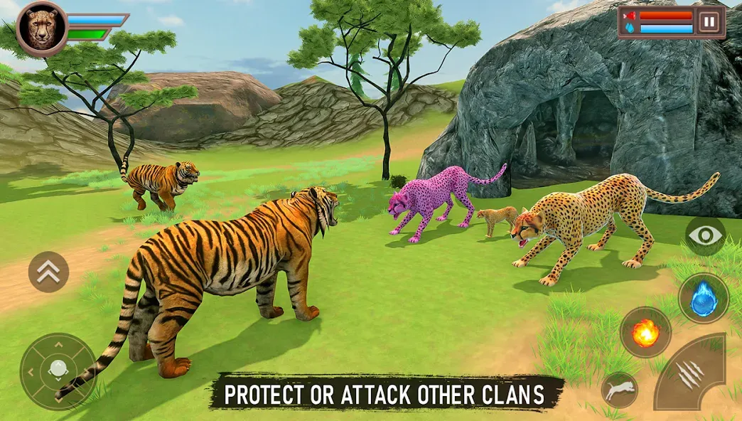 Savanna Safari: Land of Beasts (Саванна игра выживания животных) МОД/Взлом [Деньги, Монеты и Меню MOD] Screenshot 2