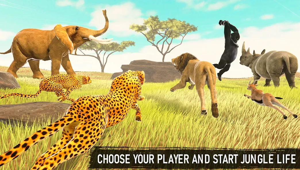 Savanna Safari: Land of Beasts (Саванна игра выживания животных) МОД/Взлом [Деньги, Монеты и Меню MOD] Screenshot 3