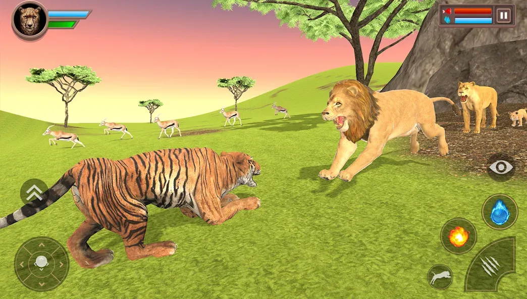 Savanna Safari: Land of Beasts (Саванна игра выживания животных) МОД/Взлом [Деньги, Монеты и Меню MOD] Screenshot 4