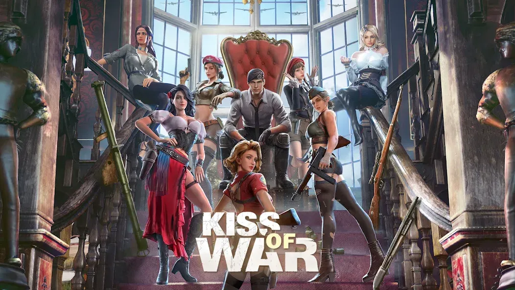 Kiss of War (Кисс оф Вор) МОД/Взлом [Меню, Бесконечные монеты и Открытые уровни] Screenshot 1