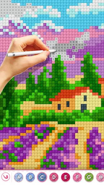 Cross Stitch Masters МОД/Взлом [Много денег, Монет и Все открыто] Screenshot 1