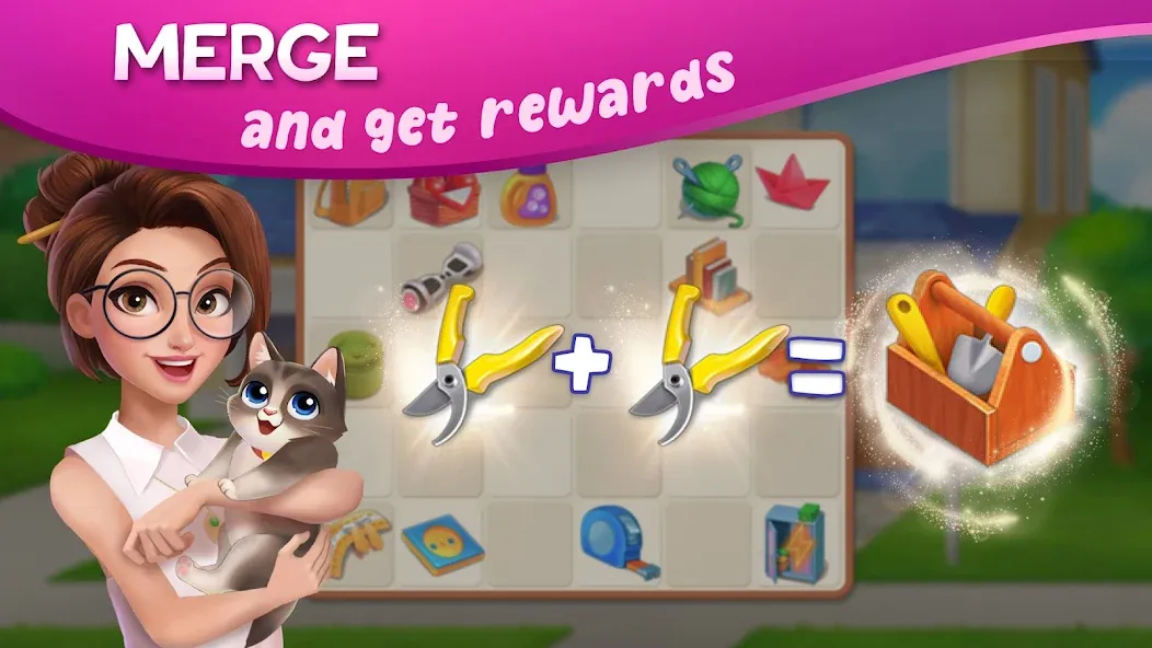 DesignVille: Merge & Story МОД/Взлом [Бесконечные деньги, Монеты и Мега MOD] Screenshot 4