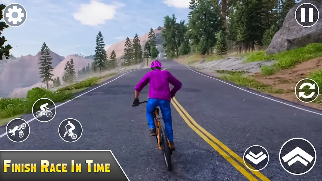 BMX Bicycle Games Offroad Bike МОД/Взлом [Бесконечные деньги, Монеты и Мега MOD] Screenshot 3