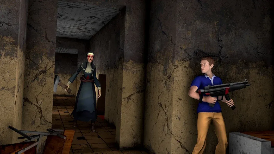 Scary Nun Horror School Escape МОД/Взлом [Меню, Бесконечные монеты и Открытые уровни] Screenshot 2