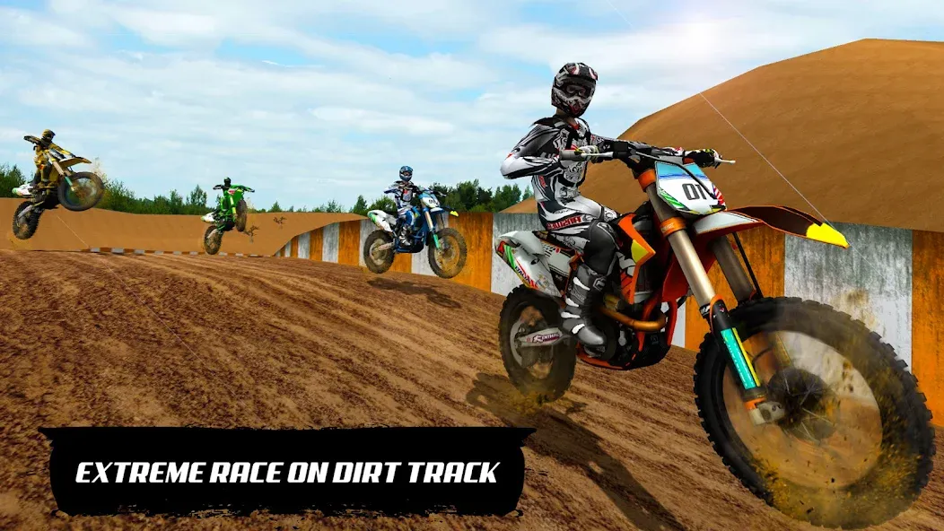 Motocross Dirt Bike Champions (Мотокросс Чемпионы Грязевых Мотоциклов) МОД/Взлом [Бесконечные деньги, Монеты и Мега MOD] Screenshot 1