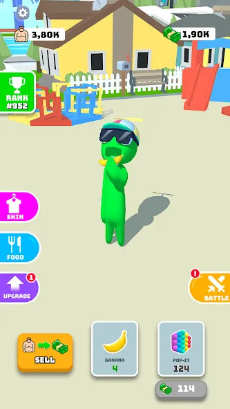 Eating Hero: Clicker Food Game (Итинг Хиро) МОД/Взлом [Деньги, Монеты и Меню MOD] Screenshot 1