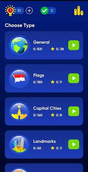 Geo Quiz: World Geo Trivia (Джио Квиз) МОД/Взлом [Деньги, Монеты и Меню MOD] Screenshot 2