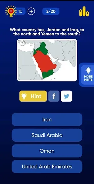 Geo Quiz: World Geo Trivia (Джио Квиз) МОД/Взлом [Деньги, Монеты и Меню MOD] Screenshot 4