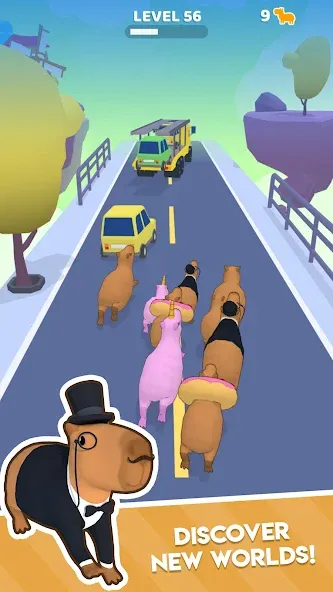 Capybara Rush (Капибара Раш) МОД/Взлом [Бесконечные деньги, Монеты и Мега MOD] Screenshot 4