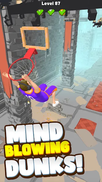 Hoop World: Flip Dunk Game 3D (Хуп Ворлд) МОД/Взлом [Много монет, Открытые уровни и Мега MOD] Screenshot 2
