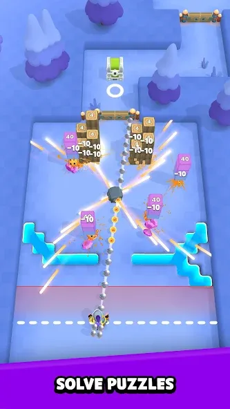 Pinbo Quest (Пинбо Квест) МОД/Взлом [Меню, Бесконечные монеты и Открытые уровни] Screenshot 2