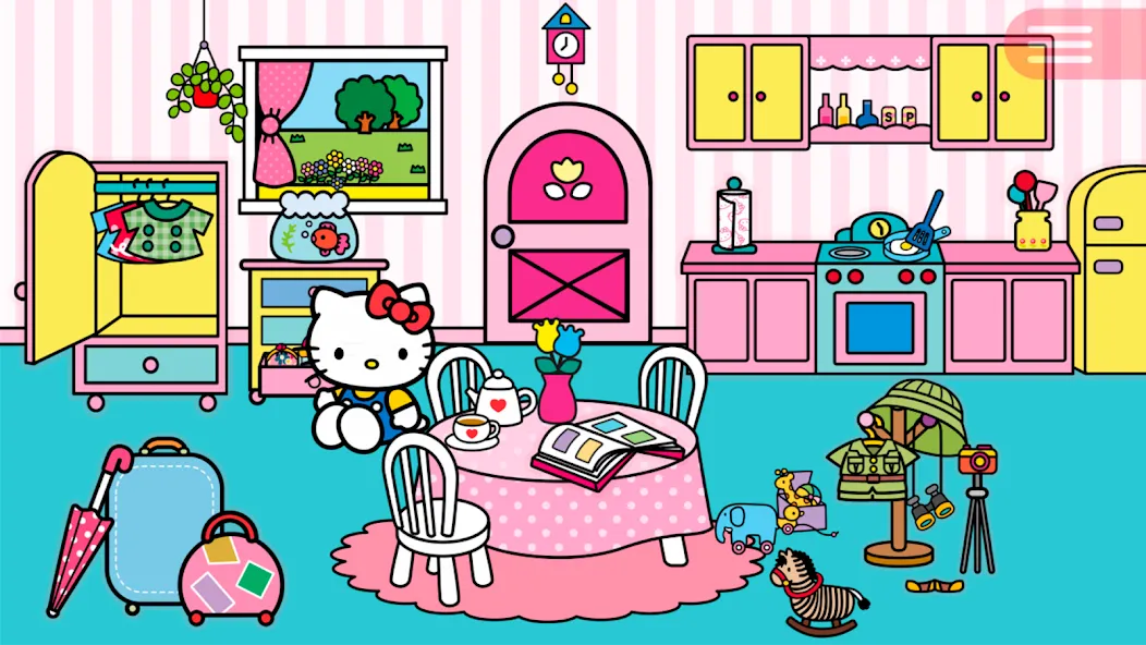 Hello Kitty Around The World МОД/Взлом [Меню, Бесконечные монеты и Открытые уровни] Screenshot 1