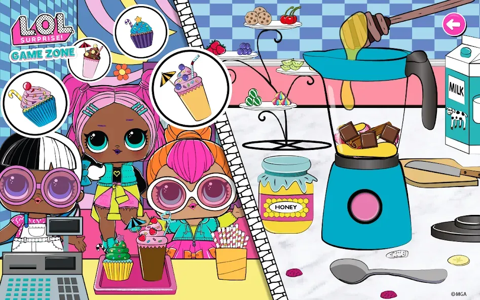 L.O.L. Surprise! Game Zone МОД/Взлом [Меню, Бесконечные монеты и Открытые уровни] Screenshot 2